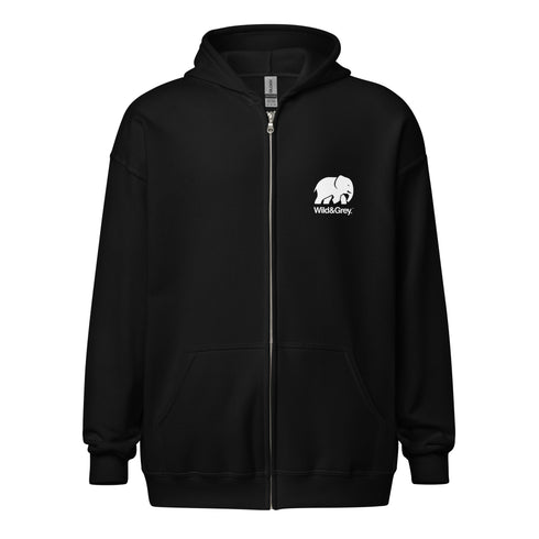 Elephant Conservation - Full Zip Womens Hoodie